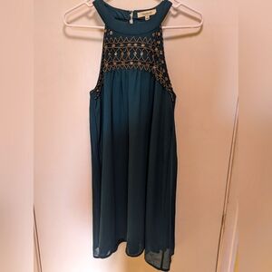 Francesca's Dark Green Dress